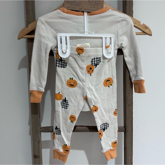 Rabbit + Bear Organic Cotton 3 piece Baby Halloween Pajama Set 12 Months NWT - Picture 5 of 5